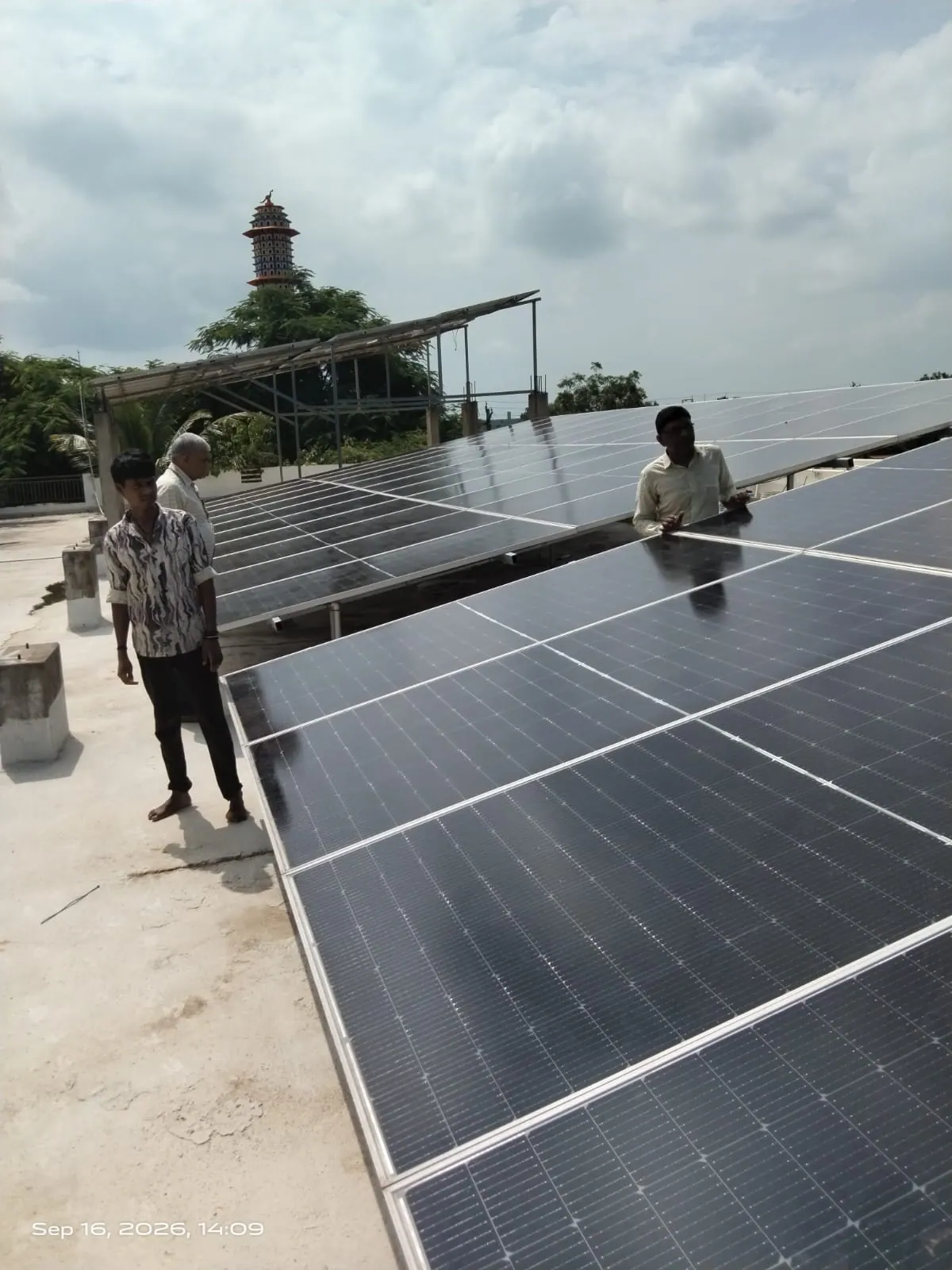 Solar System 30 KW at Vrundavan Dham - Photo 3