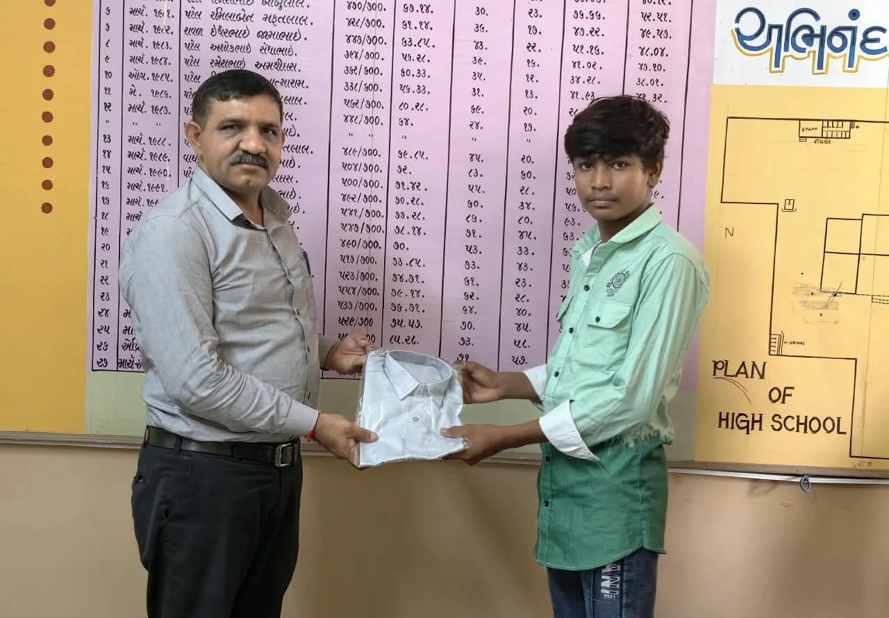 Uniform Distribution at Government Secondary School, Ghumasan